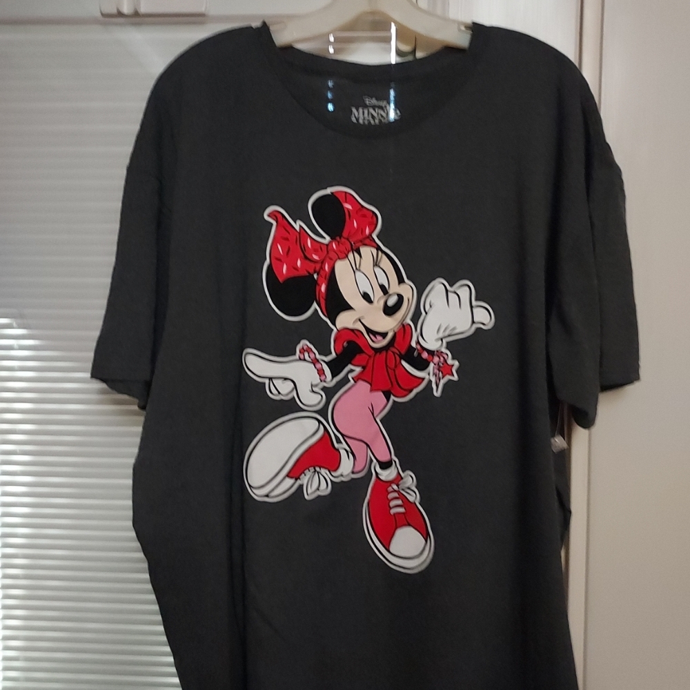 Women's Disney Minnie Mouse Gray T-Shirt